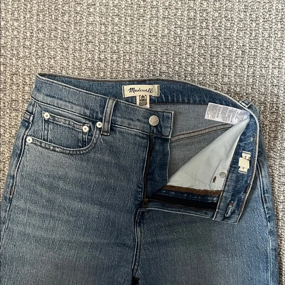 Madewell Women's 90s Straight Leg Jeans - Blue - Picture 2 of 4
